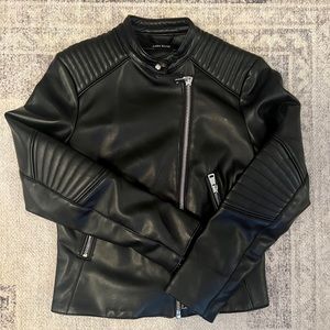 Zara Basic Faux Leather Jacket NBW